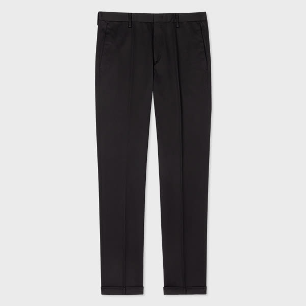 Paul Smith Slim-Fit Black Cotton-Stretch Chinos