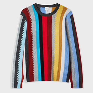 Paul Smith Cashmere-Blend 'Signature Stripe' Sweater Multicolour