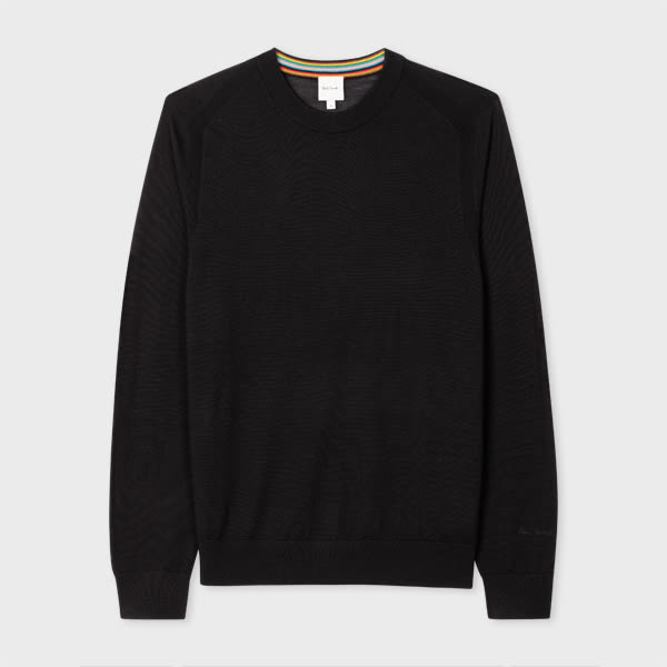 Paul Smith Black Merino Wool Sweater