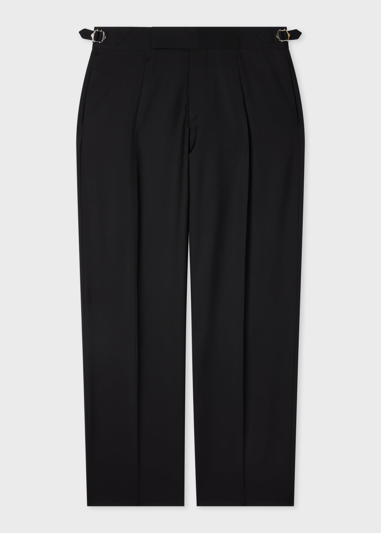 Paul Smith Black Single-pleat Wool-mohair Evening Trousers In Black
