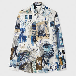 Paul Smith 'Photo Story' Print Viscose-Blend Shirt Multicolour
