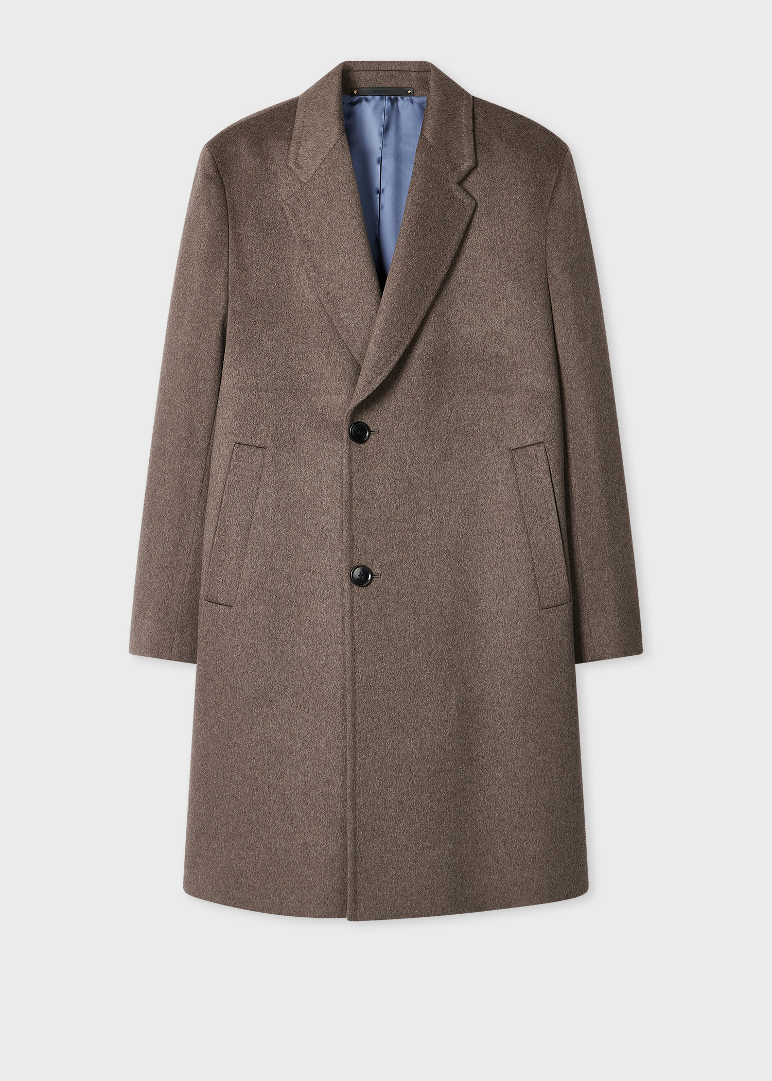 Paul Smith Taupe Wool-cashmere Overcoat Grey In Gray