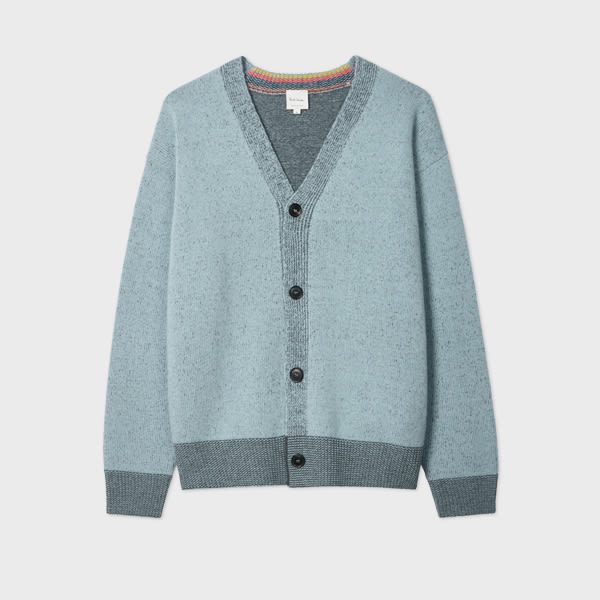 Paul Smith Light Blue Lambswool Cardigan