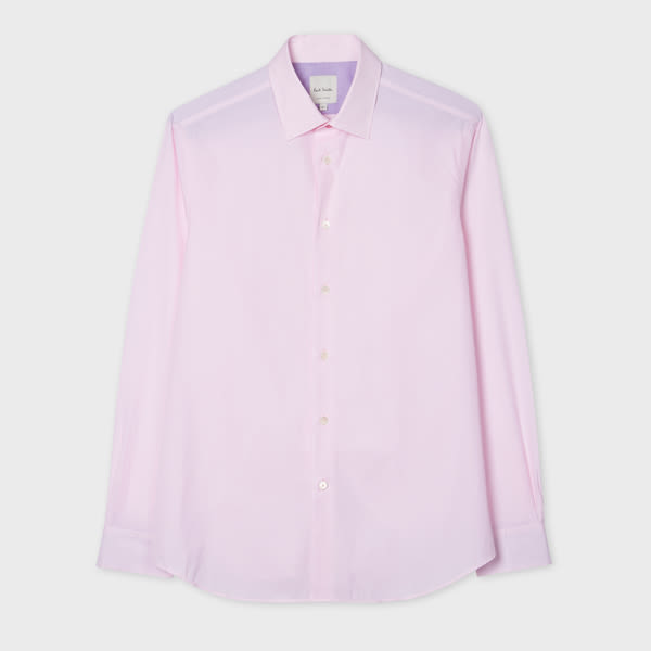 Paul Smith Tailored-Fit Light Pink End-On-End Cotton Shirt