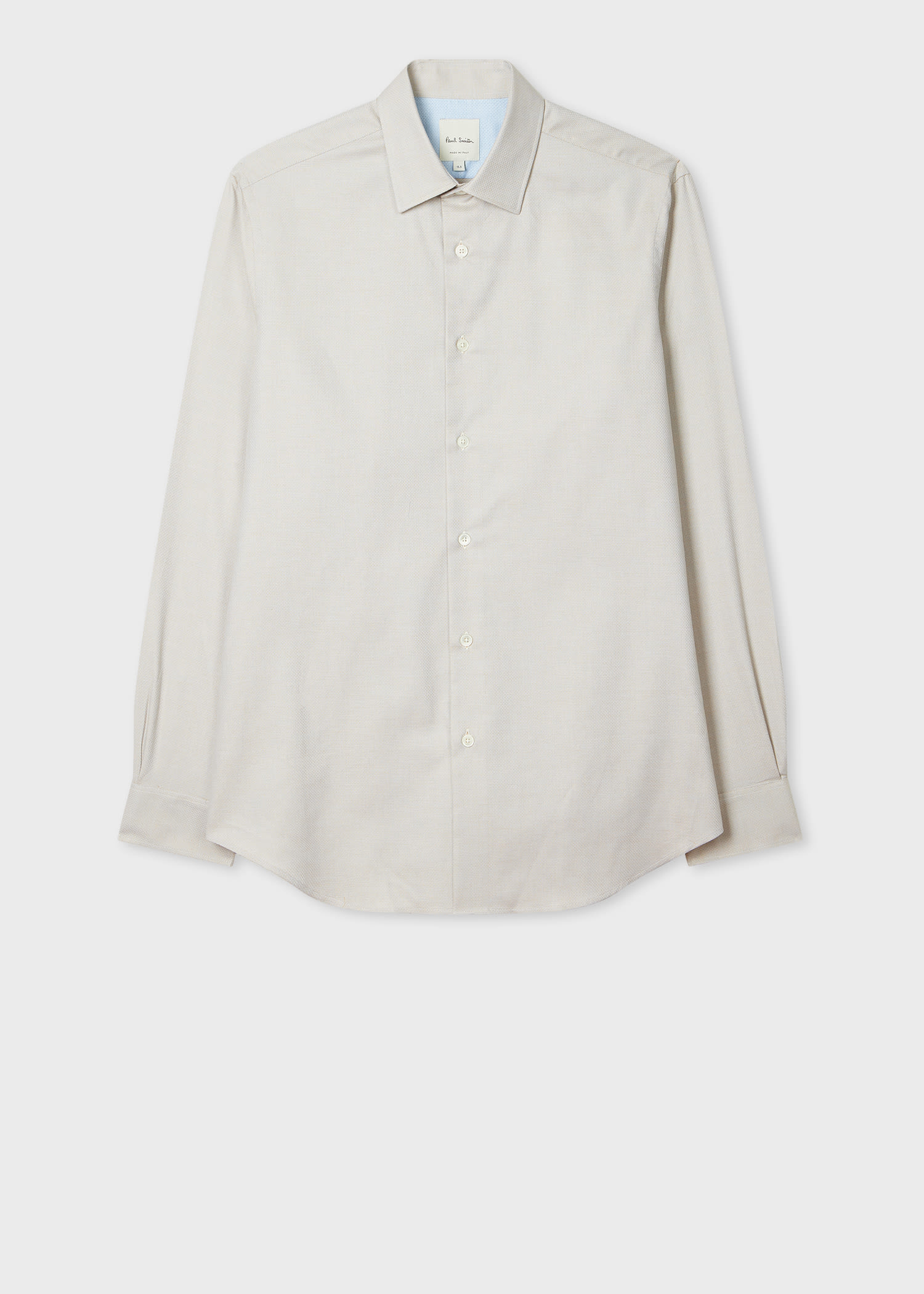 Paul Smith Tailored-Fit Grey Geo Easy Care Shirt