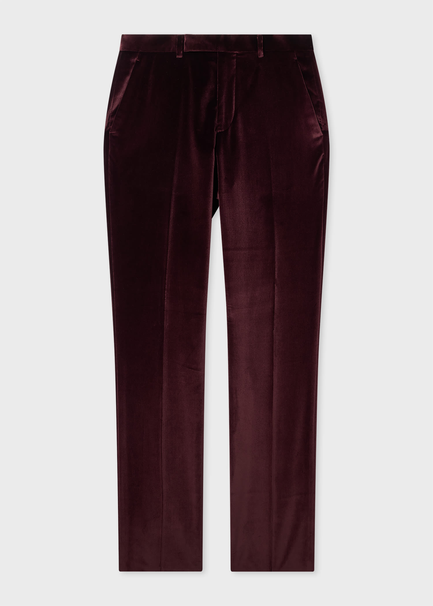 Paul Smith Burgundy Velvet Trousers Red