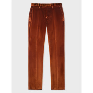 PAUL SMITH SLIM-FIT BROWN VELVET TROUSERS