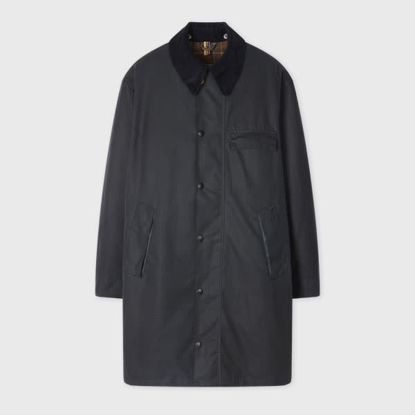 Paul Smith Loves Barbour - Navy Beeston Wax Jacket Blue