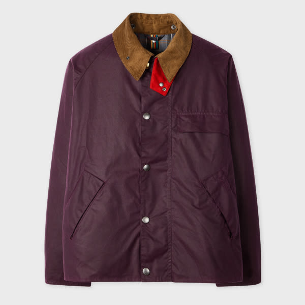 Paul Smith Loves Barbour - Grape Transport Wax Jacket Purple