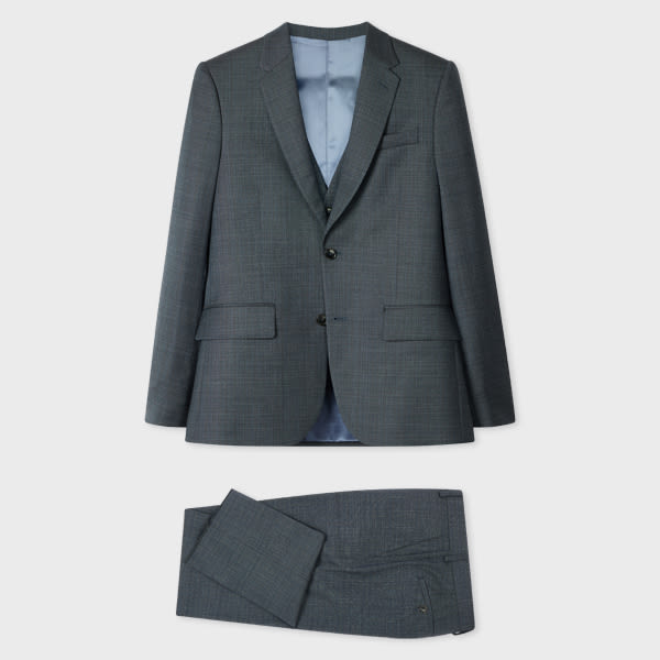 Paul Smith The Soho – Tailored-Fit Blue Superfine Merino Three-Piece Suit