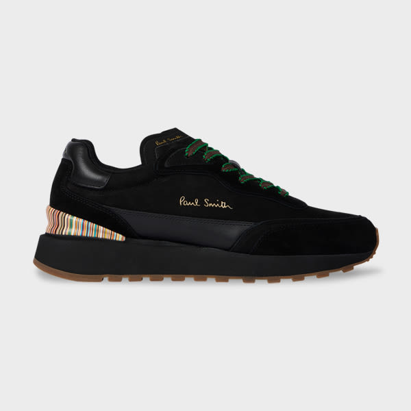Paul Smith Black Leather 'Aston' Trainers