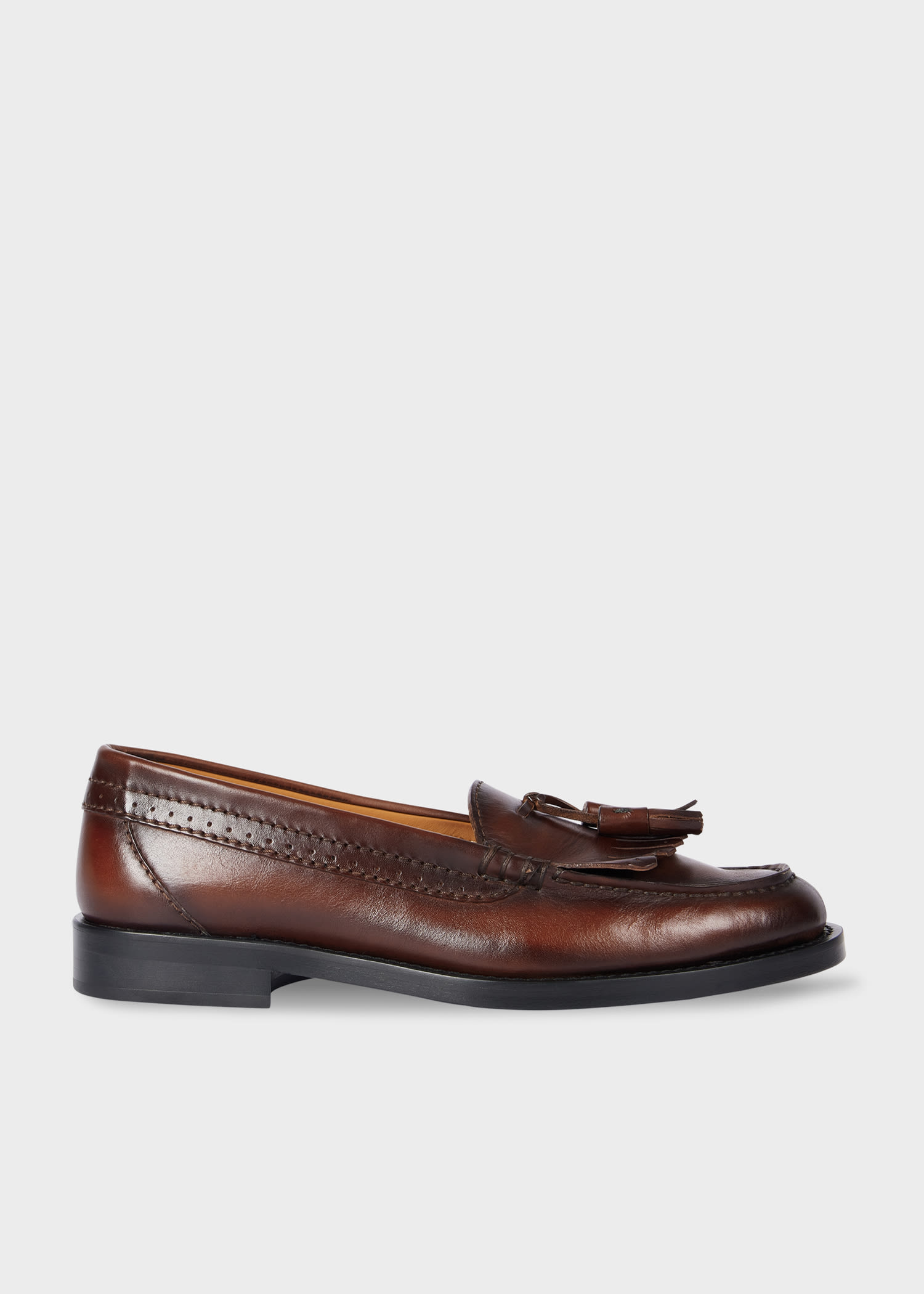 Paul Smith Brown Leather 'brill' Loafers In Multi