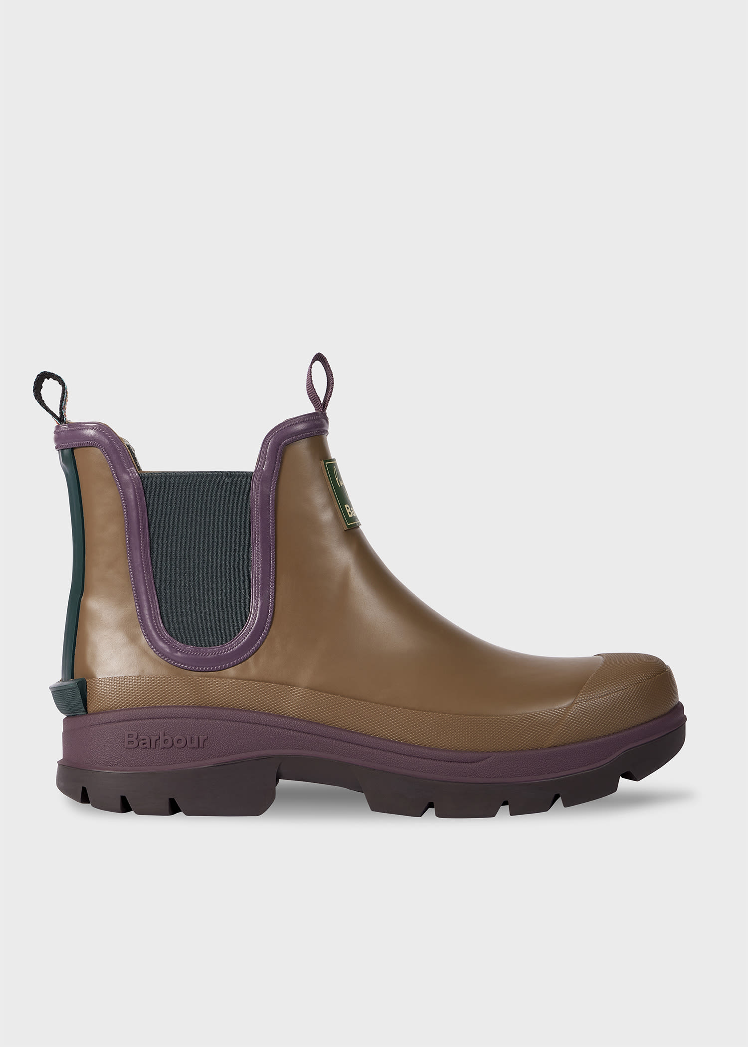 Paul Smith Loves Barbour - Tan Ankle Wellingtons Brown