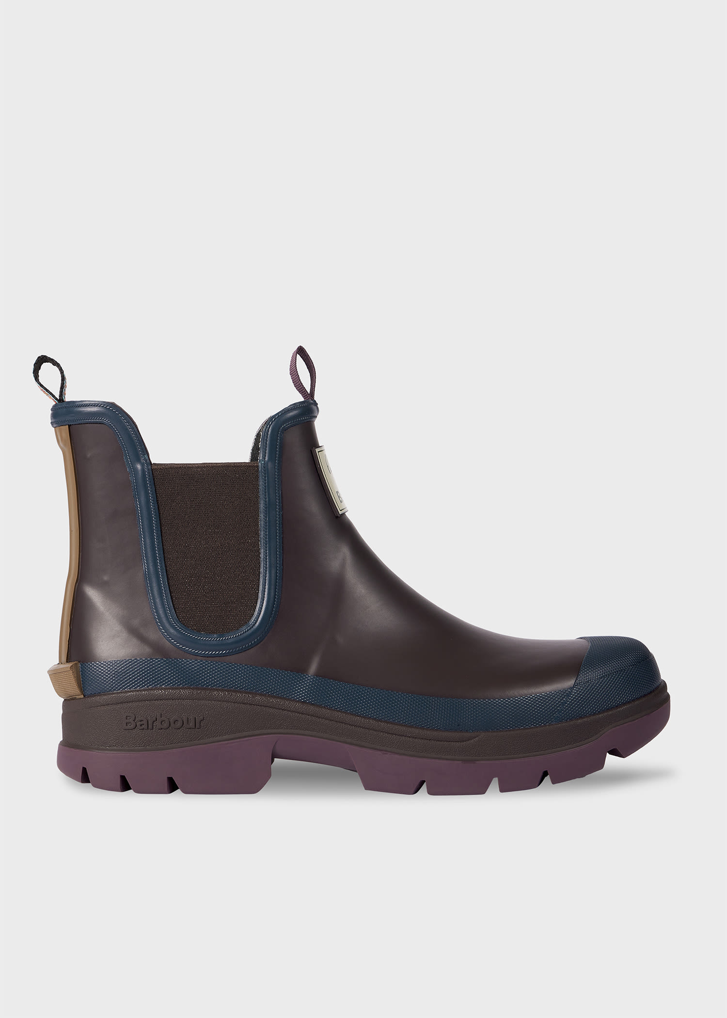 Paul Smith Loves Barbour - Rustic Ankle Wellingtons Brown