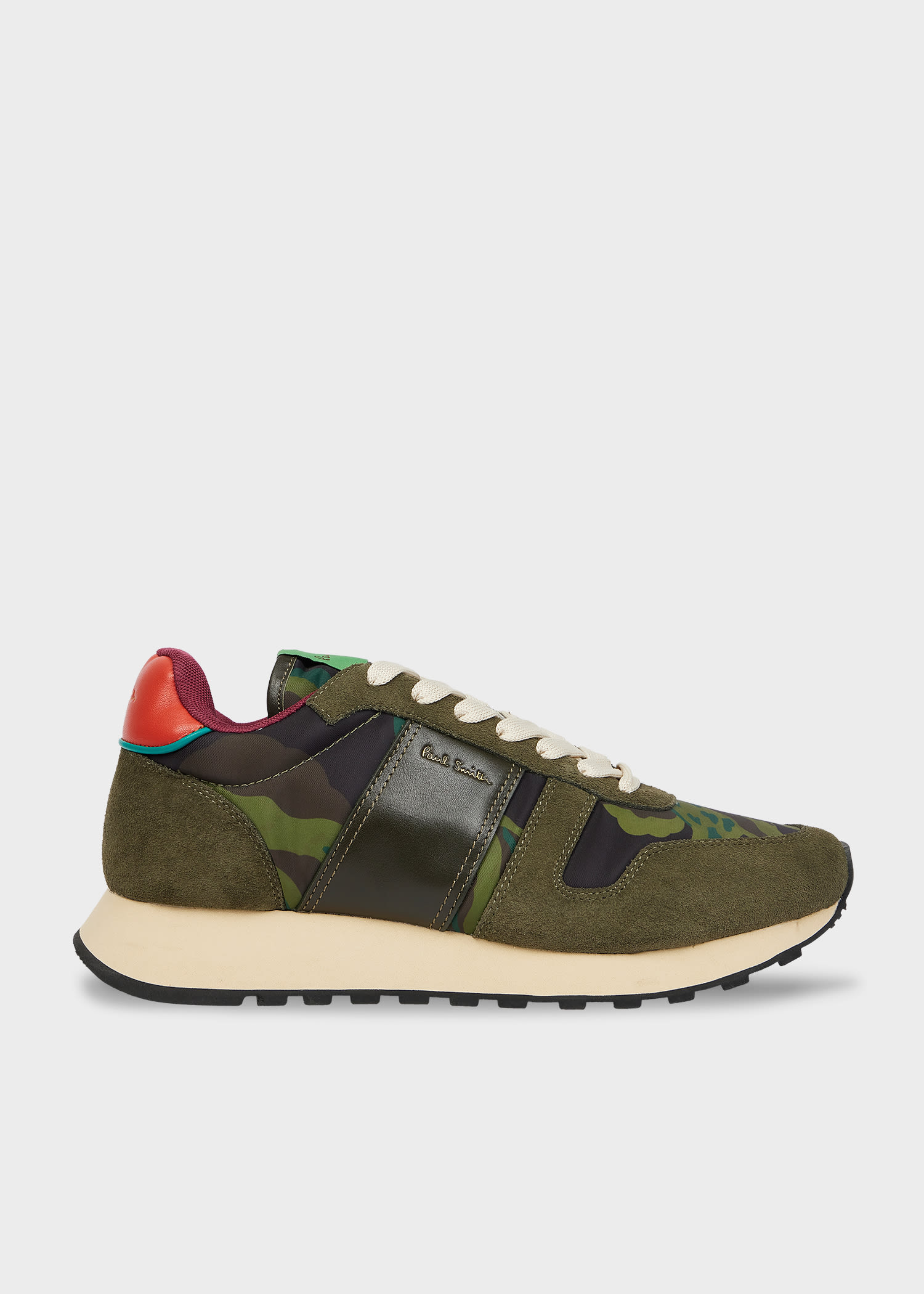Paul Smith Khaki 'Eighties' Trainers Brown