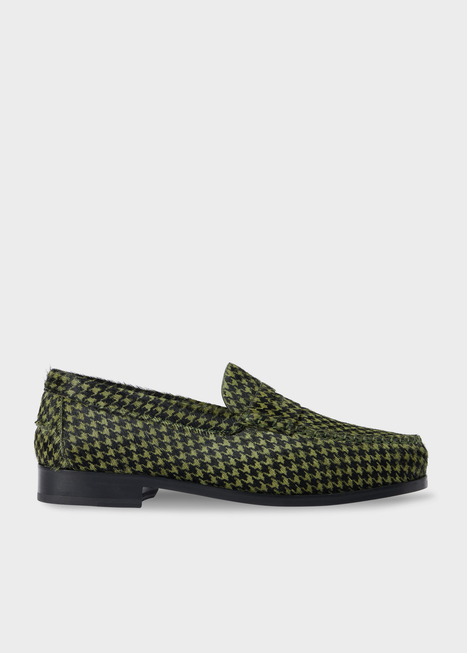 Paul Smith Green Houndstooth 'lido' Loafers