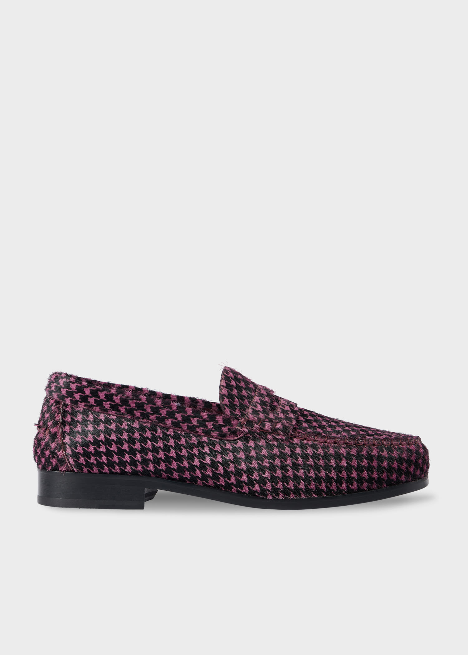 Paul Smith Purple Houndstooth 'lido' Loafers