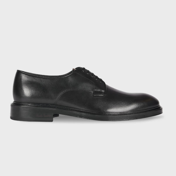 Paul Smith Black Leather 'jason' Shoes In Black