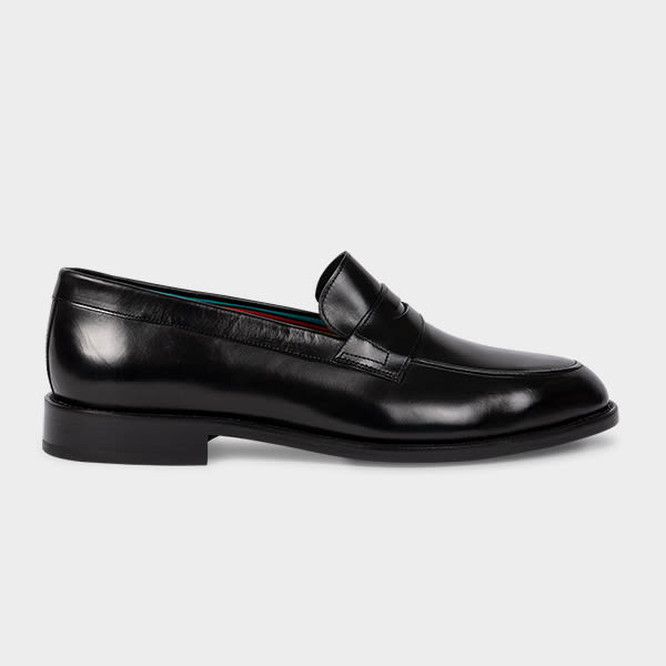 Paul Smith Black Leather 'Montego' Loafers