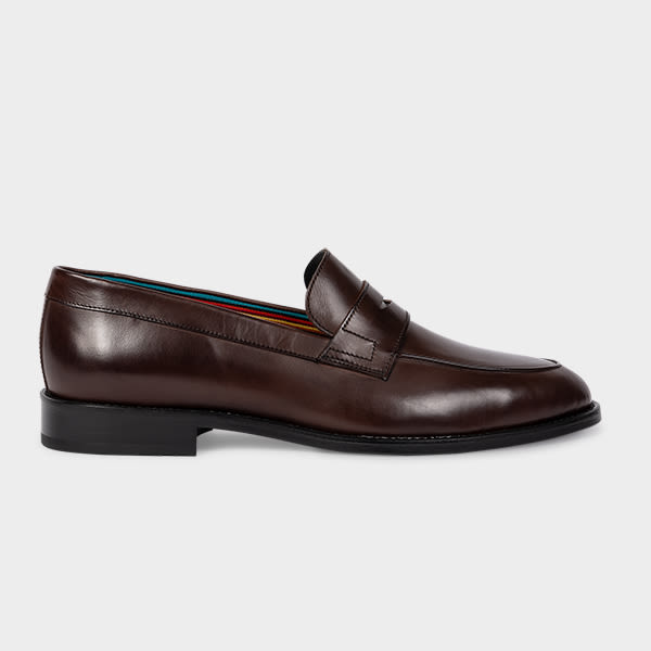 Paul Smith Brown Leather 'Montego' Loafers