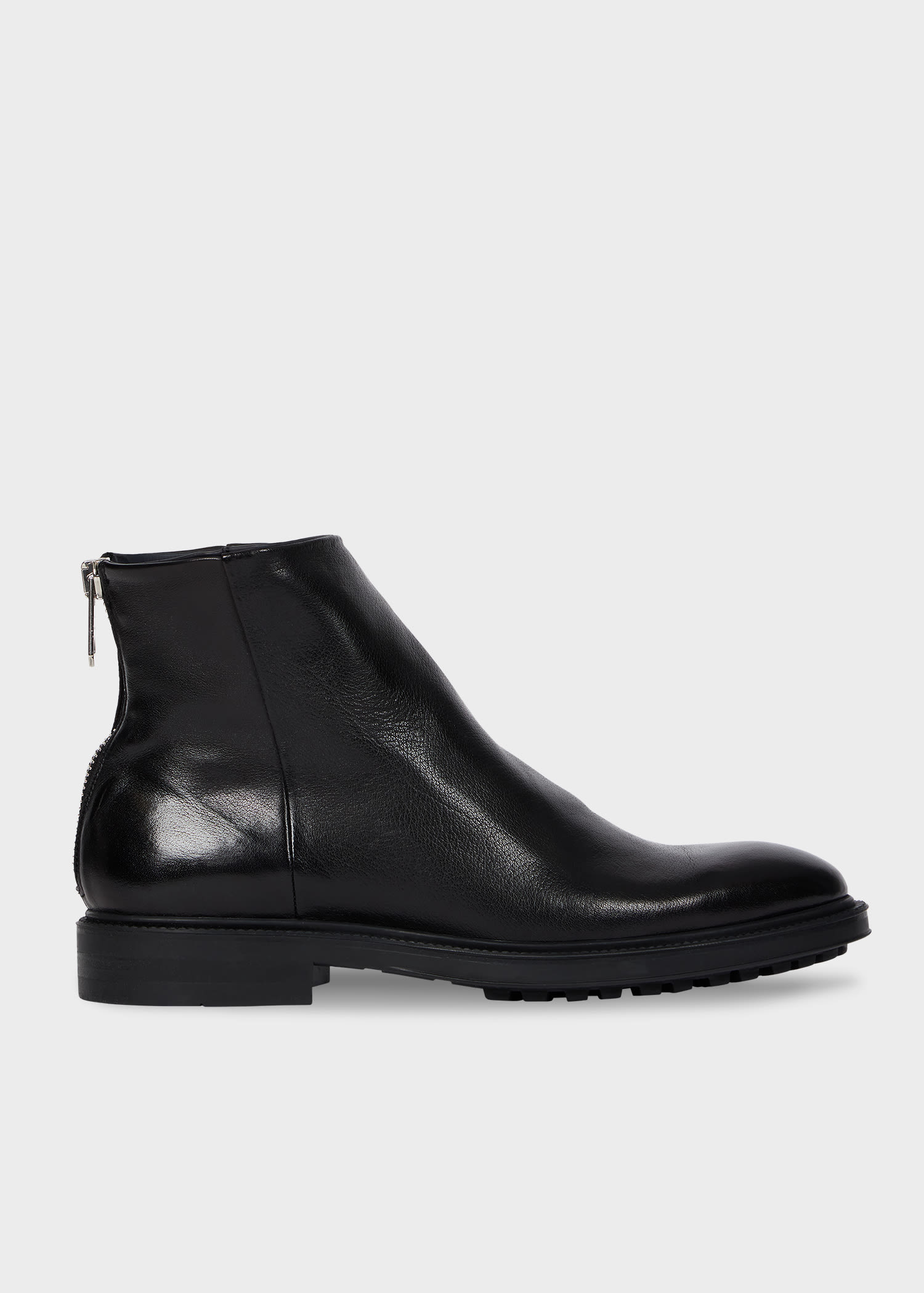 Paul Smith Black Leather 'nik' Boots In Multi