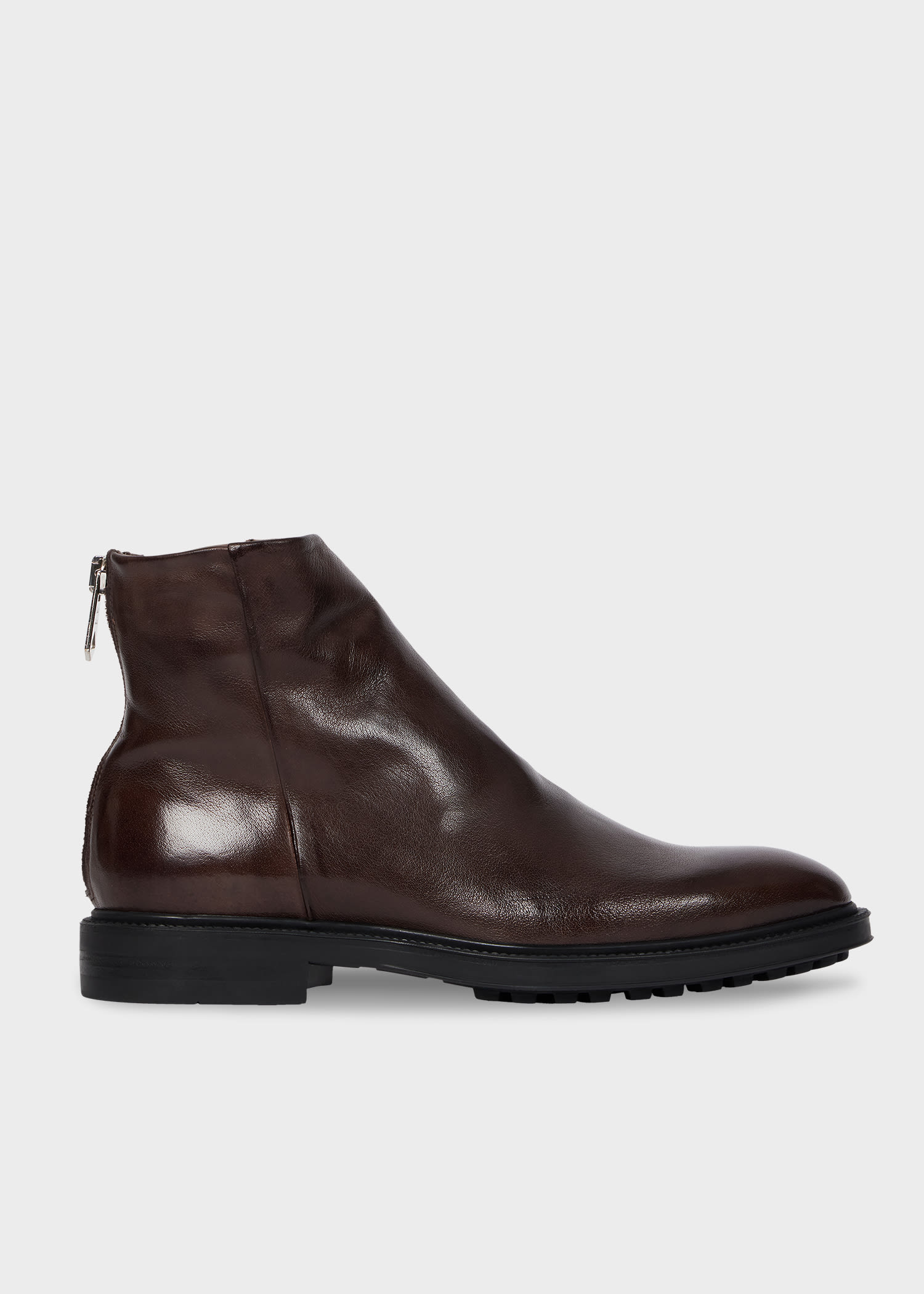 Paul Smith Brown Leather 'nik' Boots
