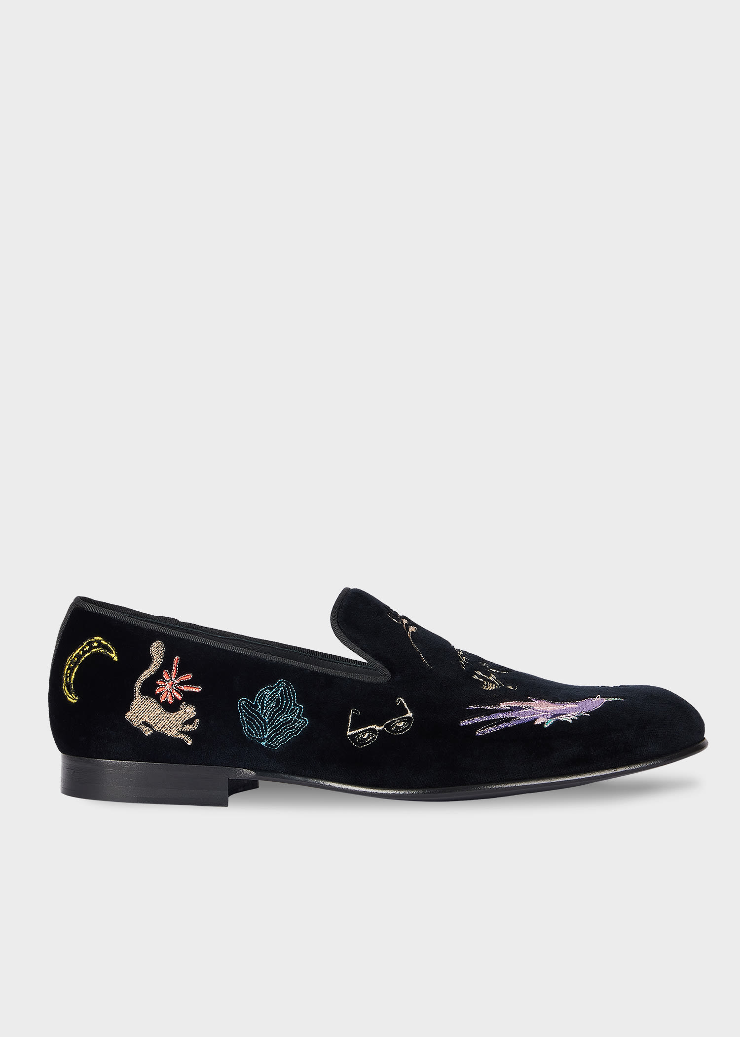 Paul Smith Black 'little Beasts' 'rudyard' Loafers