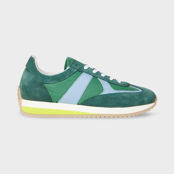 Paul Smith Green 'vignola' Suede Trainers In Green