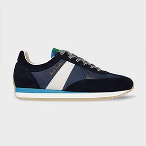 Paul Smith Navy 'vignola' Trainers Blue