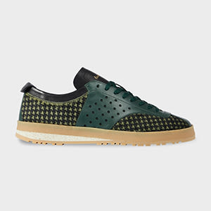 Paul Smith Green Houndstooth 'Zephyr' Trainers