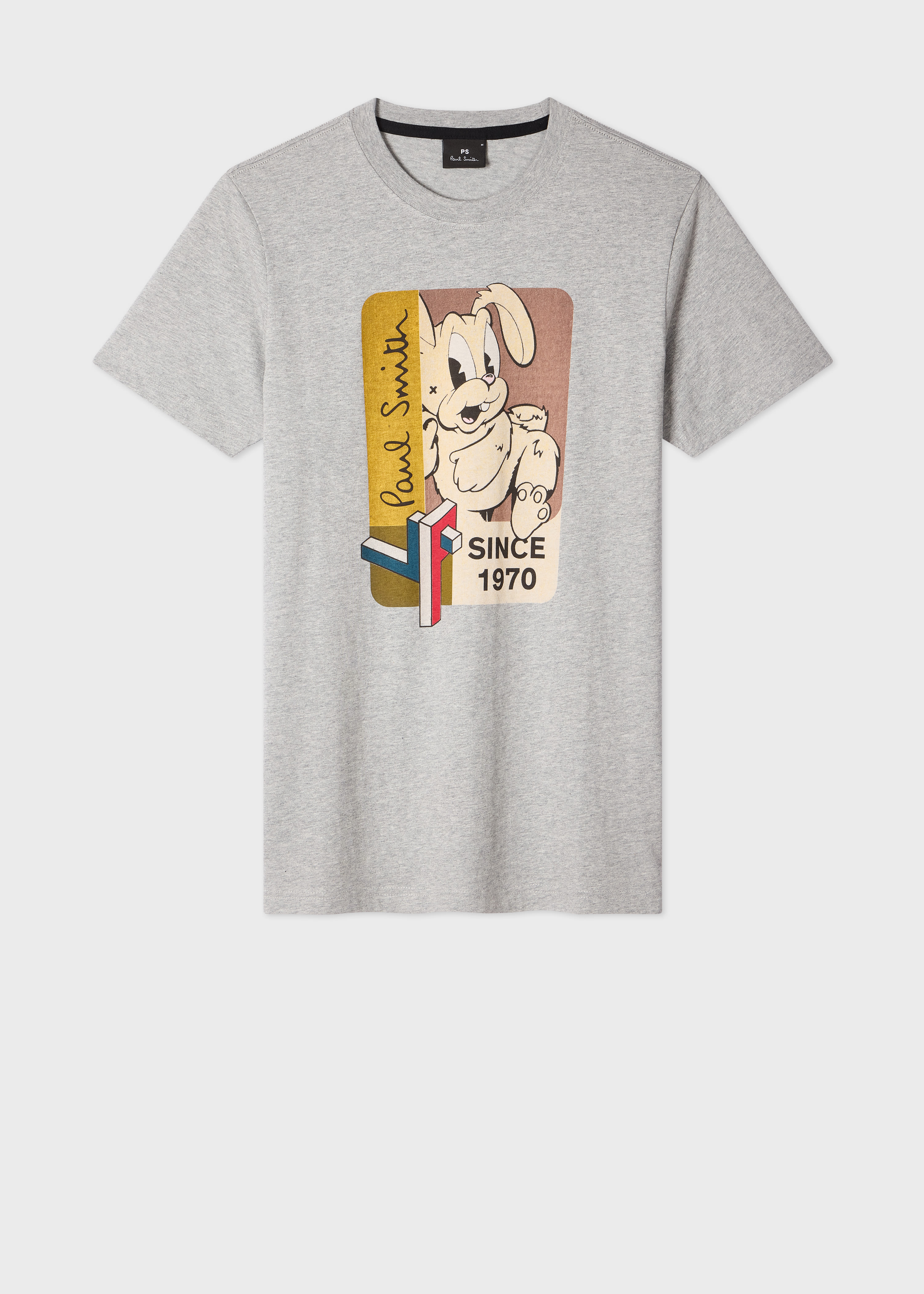 PS Paul Smith Slim-Fit Grey 1970 Bunny Print T-Shirt