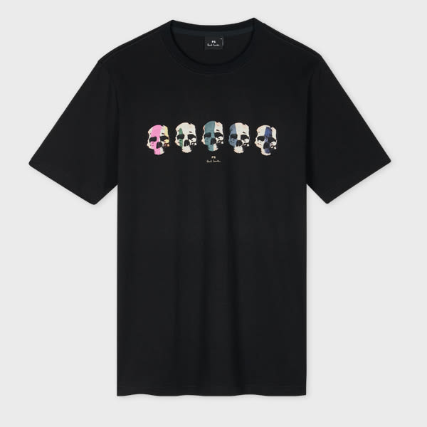 PS Paul Smith Black 'Skulls' Print T-Shirt