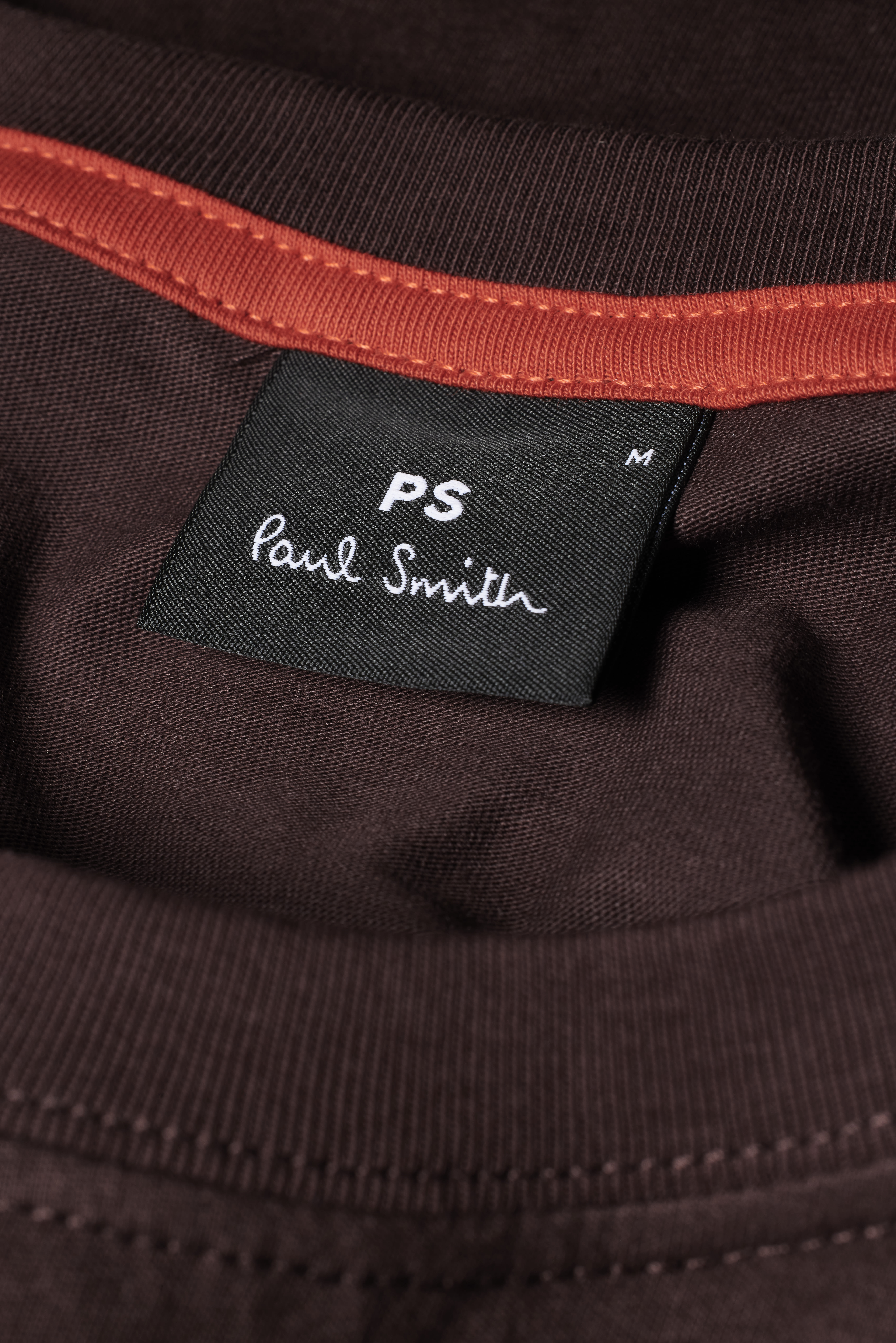 PS Paul Smith Burgundy Organic Cotton Zebra Logo T-Shirt Red