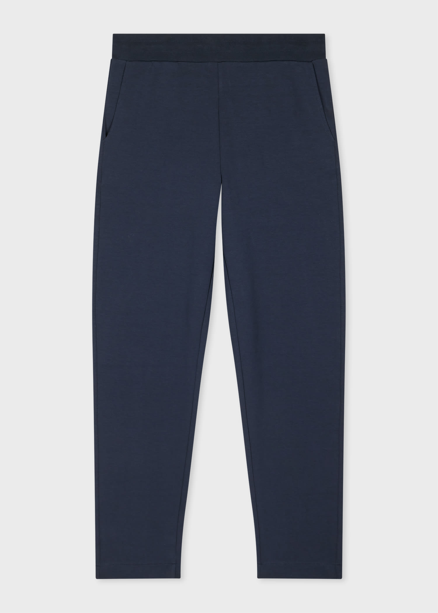 Ps By Paul Smith Navy Double Face Cotton-blend Sweatpants Blue