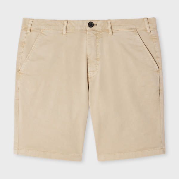 Ps By Paul Smith Light Tan Organic Cotton Chino Shorts Brown In Brown