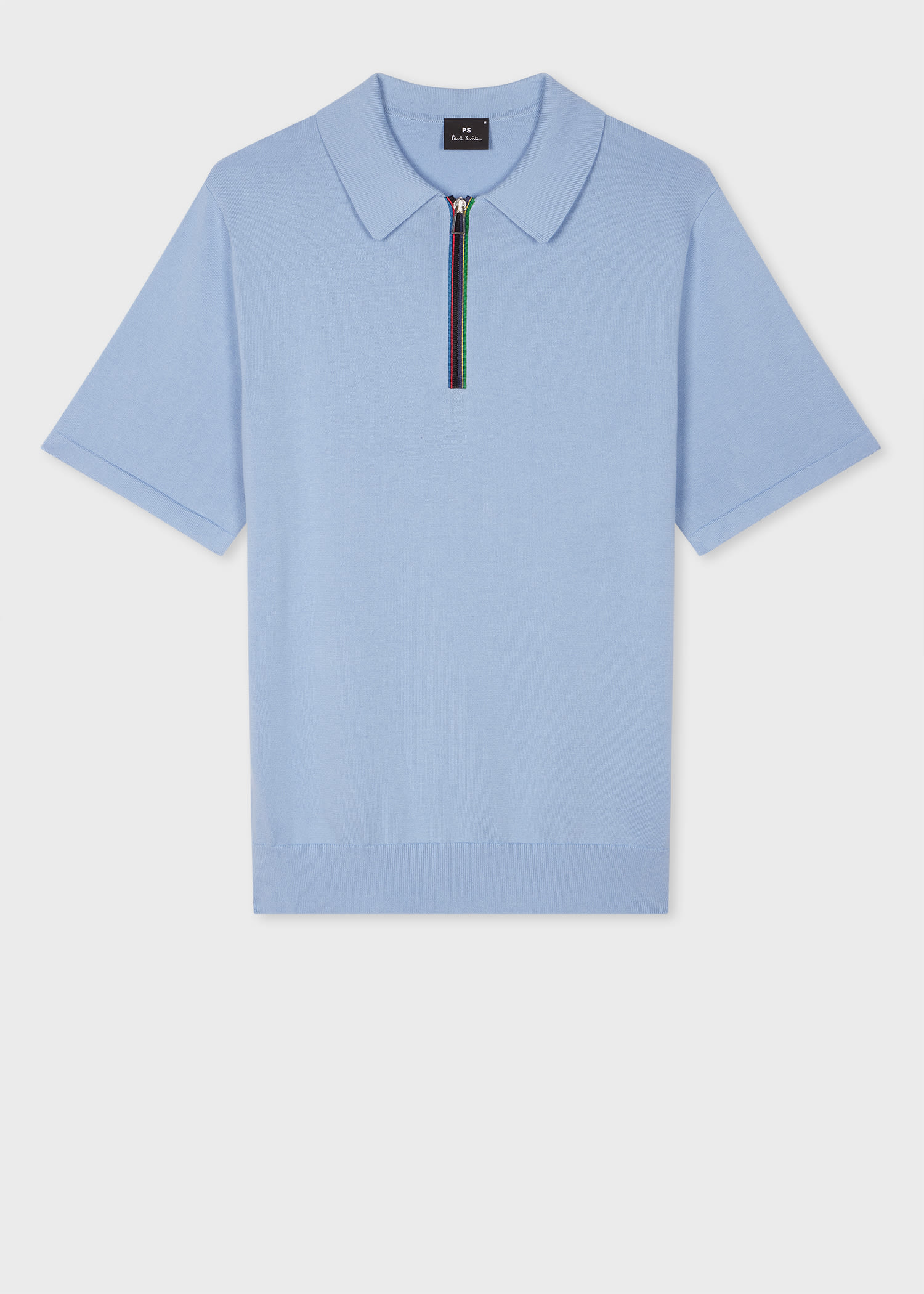 Ps By Paul Smith Mens Sweater Ss Polo Blue In Blue
