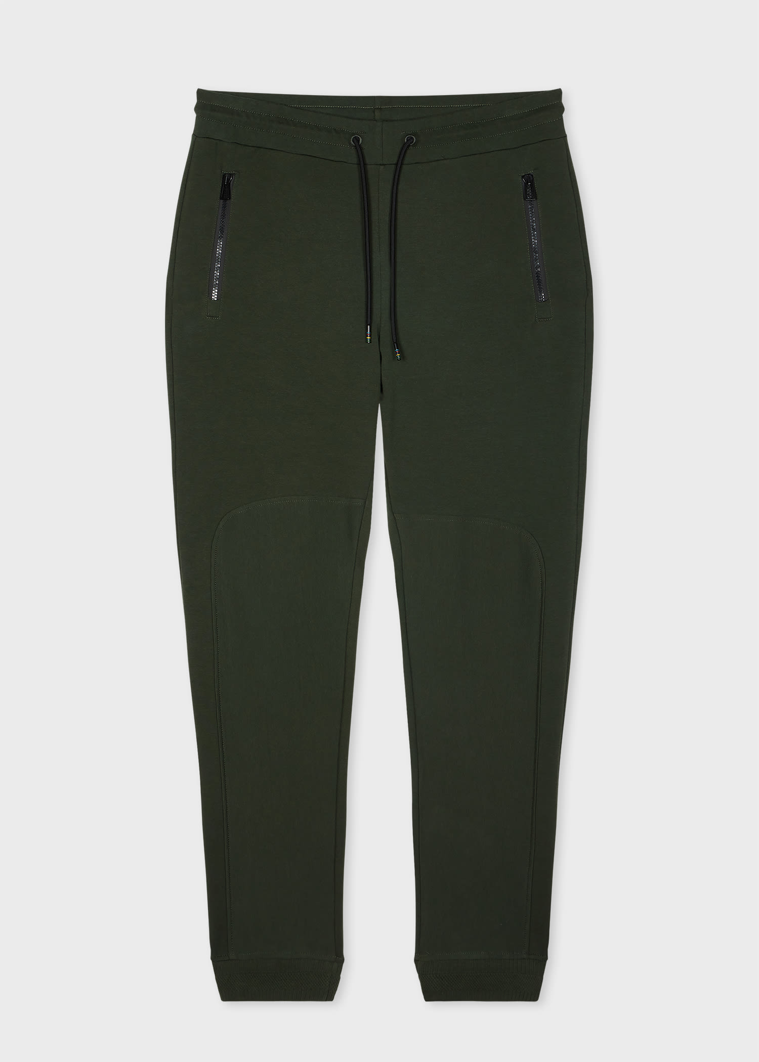 Ps By Paul Smith Slim-fit Green Stretch-cotton Track Pants In Green