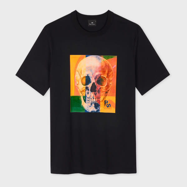 PS Paul Smith Black 'Skull Square' T-Shirt