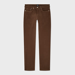 Ps By Paul Smith Brown Organic Cotton Tapered-fit Jeans In Brown