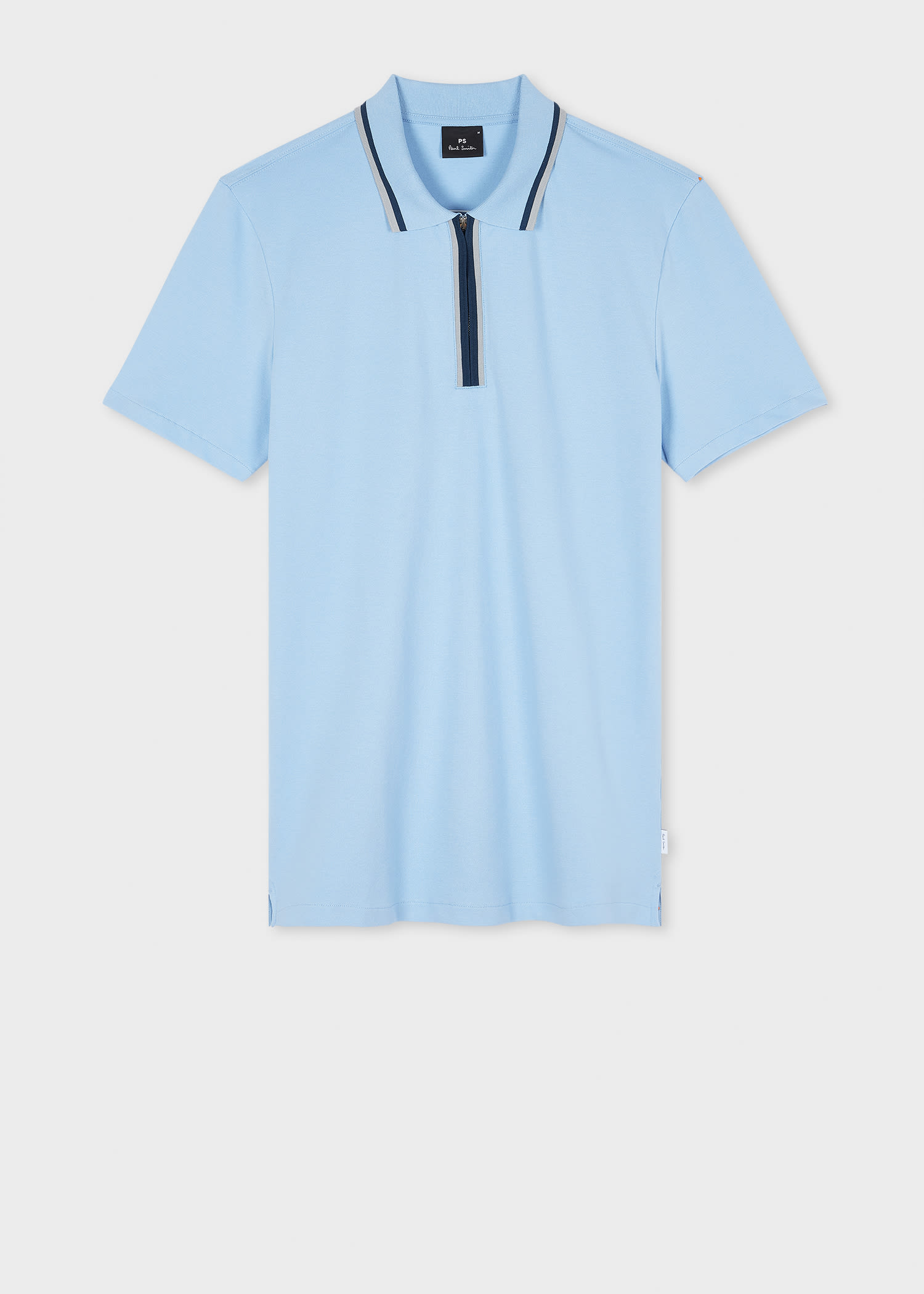 Ps By Paul Smith Ps Paul Smith Mens Regular Fit Half Zip Polo In Blue
