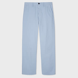Ps By Paul Smith Relaxed-fit Sky Blue 'broad Stripe Zebra' Chinos In Blue