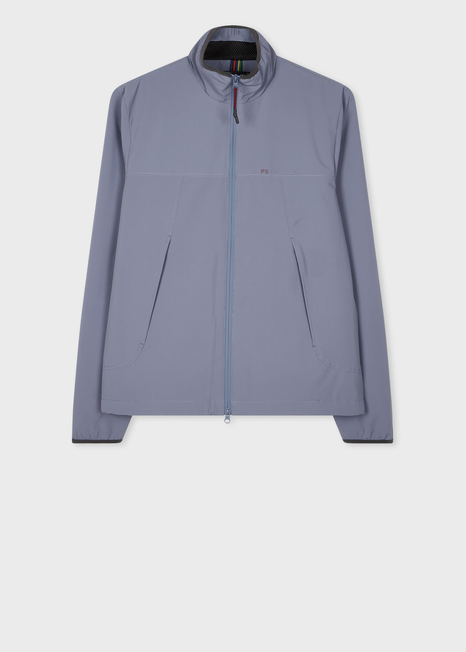 Ps By Paul Smith Steel Grey Recycled-polyester Windbreaker Jacket In Grey