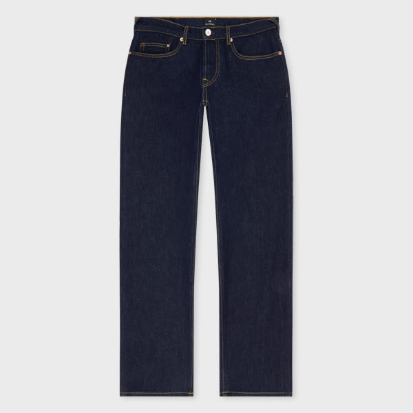 PS Paul Smith Standard-Fit Indigo-Rinse 'Organic Vintage Stretch' Jeans Blue