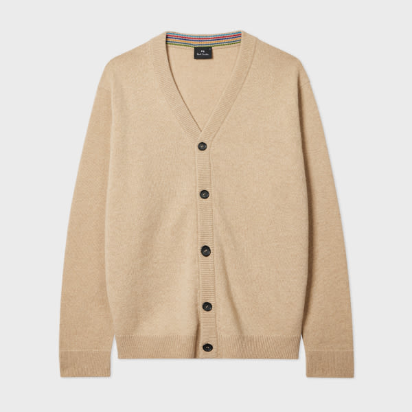 Ps By Paul Smith Ecru Merino Wool Cardigan White In Neutral