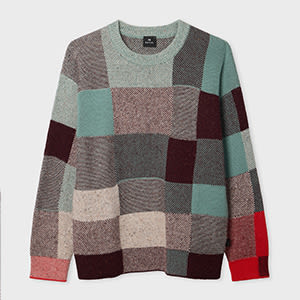 Ps By Paul Smith Sweater With Geometric Pattern Ps Paul Smith In Multi