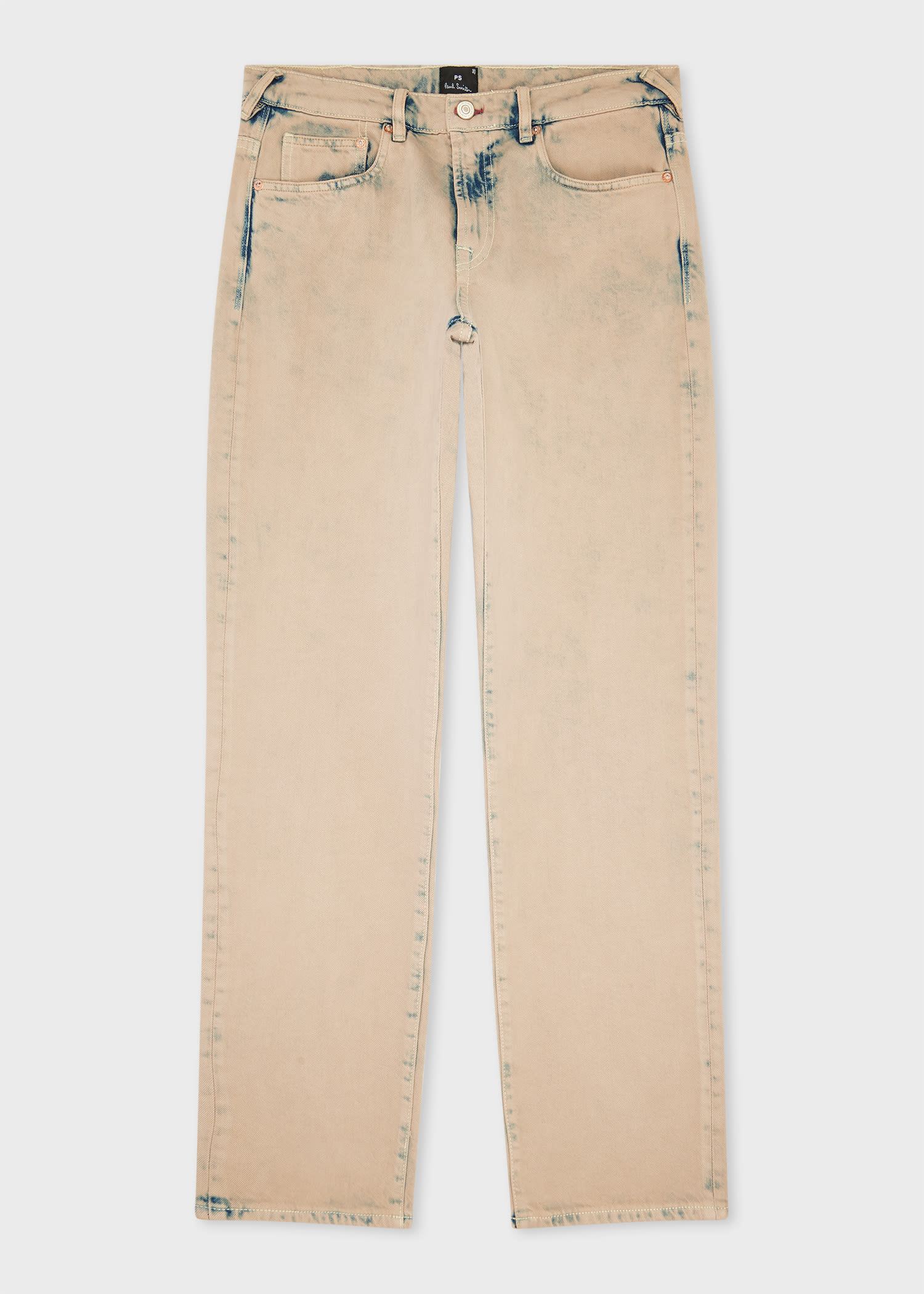 PS Paul Smith Relaxed Tapered-Fit Bleach-Wash Jeans Grey