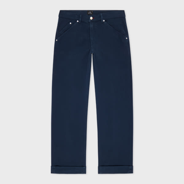PS Paul Smith Relaxed-Fit Navy Garment-Dyed Jeans Blue