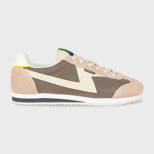 Ps By Paul Smith Taupe 'atlanta' Trainers Grey In Multi