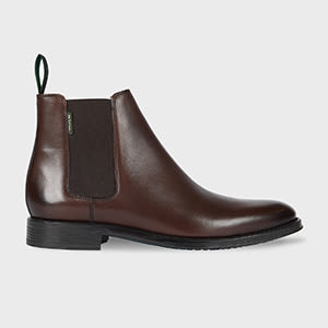 Ps By Paul Smith Brown Leather 'augustus' Boots