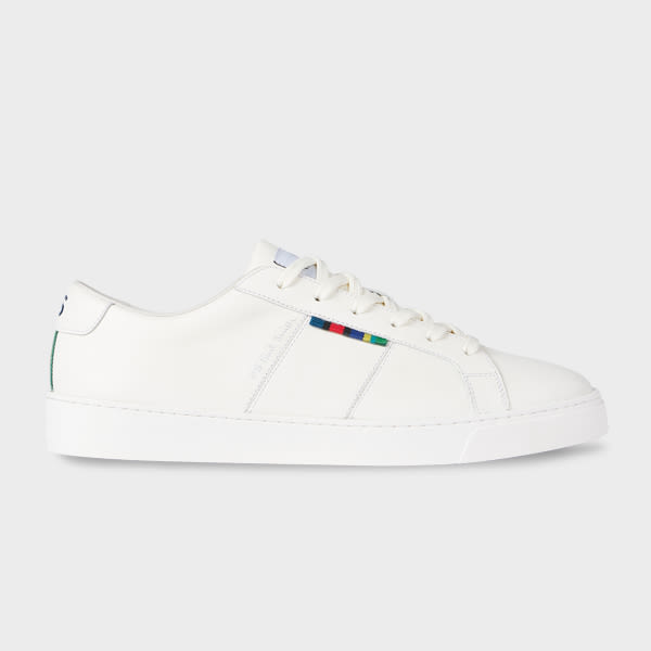Ps By Paul Smith White Leather 'beech' Trainers In White
